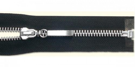 Молния металл никель Т-8 1 замок Разъемная 65см в Кирове